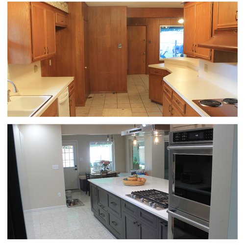 Home renovations before and after in Gregory, TX