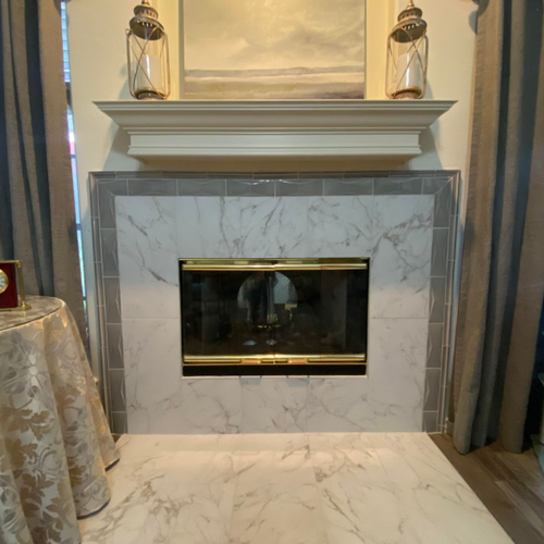Fireplace in Corpus Christi, TX by Tukasa Creations