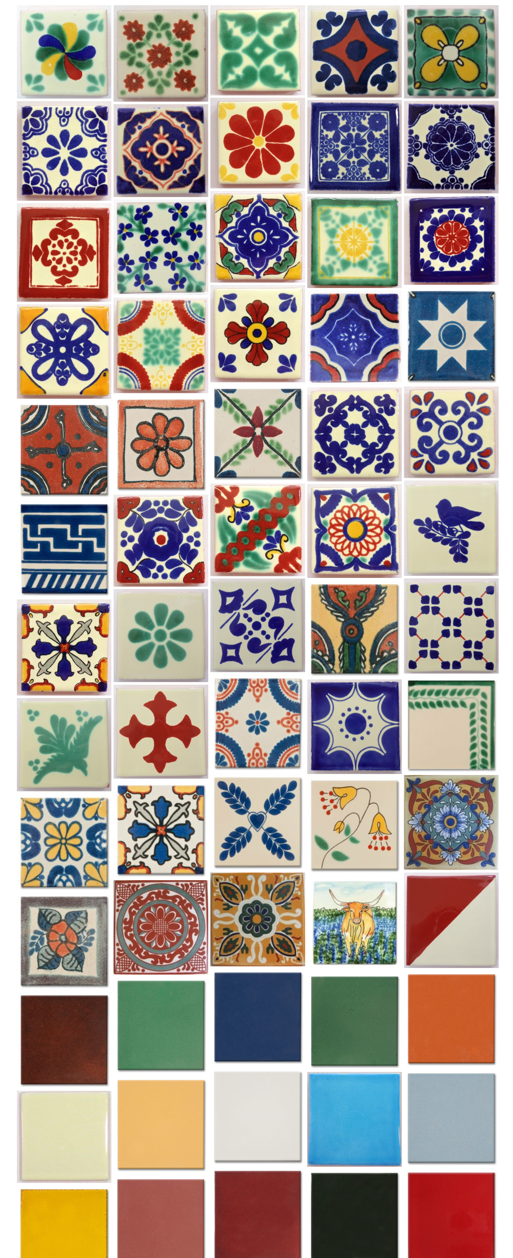 Talavera Tile Swatches