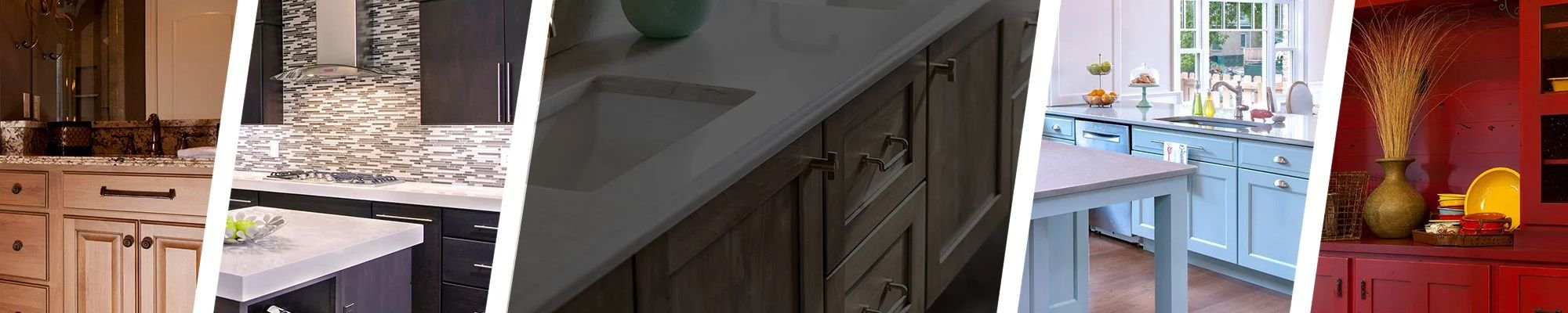 Collage of kitchen remodeling images